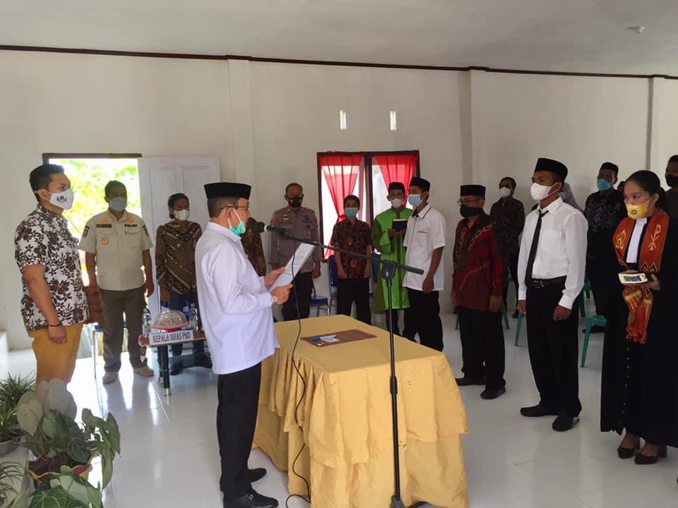 Bupati-Wabup Pasangkayu Kompak Hadiri Pelantikan Anggota BPD Kecamatan Tikke Raya dan Pasangkayu